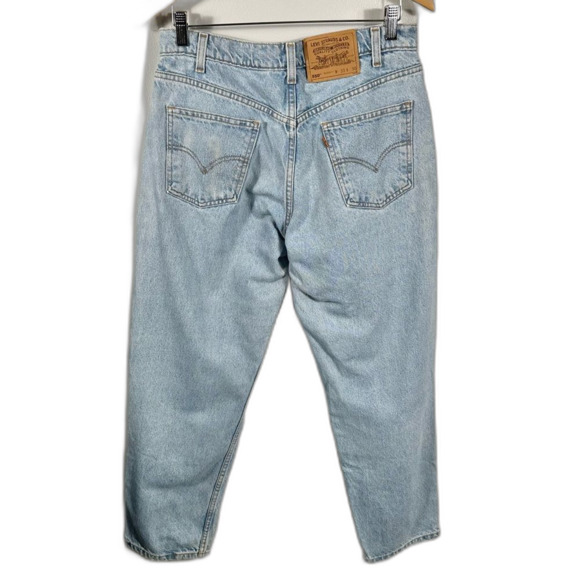 Levi's Men's Vintage 550 Relaxed Fit Orange Fit Light Blue Denim Jean Size 33x30 - Picture 1 of 14